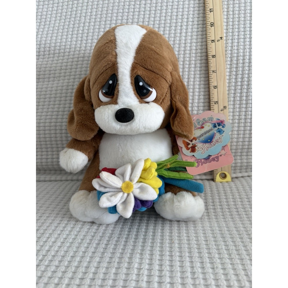 Nanco Sad Sam & Honey Plush 12" Honey Angel Sad Eyed Dog Joseph Giordano